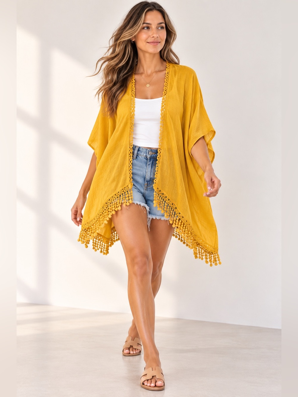 🎉5 for $45🎉 Open top kimono one size S,M,L